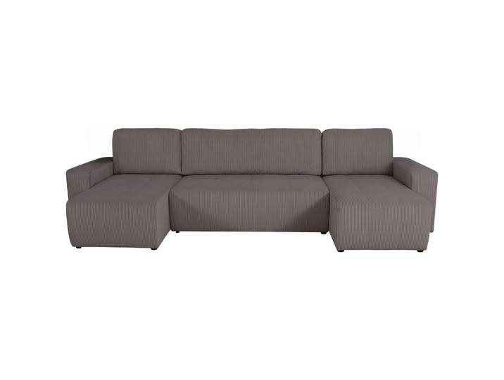 Xora Wohnlandschaft, Anthrazit, Füllung: Schaumstoffflocken, U-Form, 317x146 cm, Wohnzimmer, Sofas & Couches, Wohnlandschaften, Wohnlandschaft U-Form
