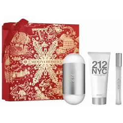 Carolina Herrera, Beauty Geschenkset, C. HERRERA 212 NYC EDT. 100ML. SP.+ BL 100ML.+ MINI 10ML.3PCS SET (Parfum Set)