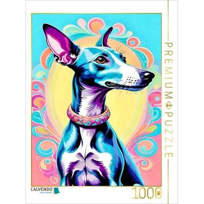 CALVENDO Puzzle Der Whippet als Porträt | 1000 Teile Lege-Größe 64x48cm Foto-Puzzle für glückliche Stunden