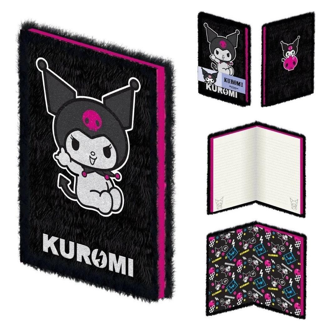 Pyramid Kuromi Notebook A5: Plush Kuromi (A5, Harter Einband) (57955)