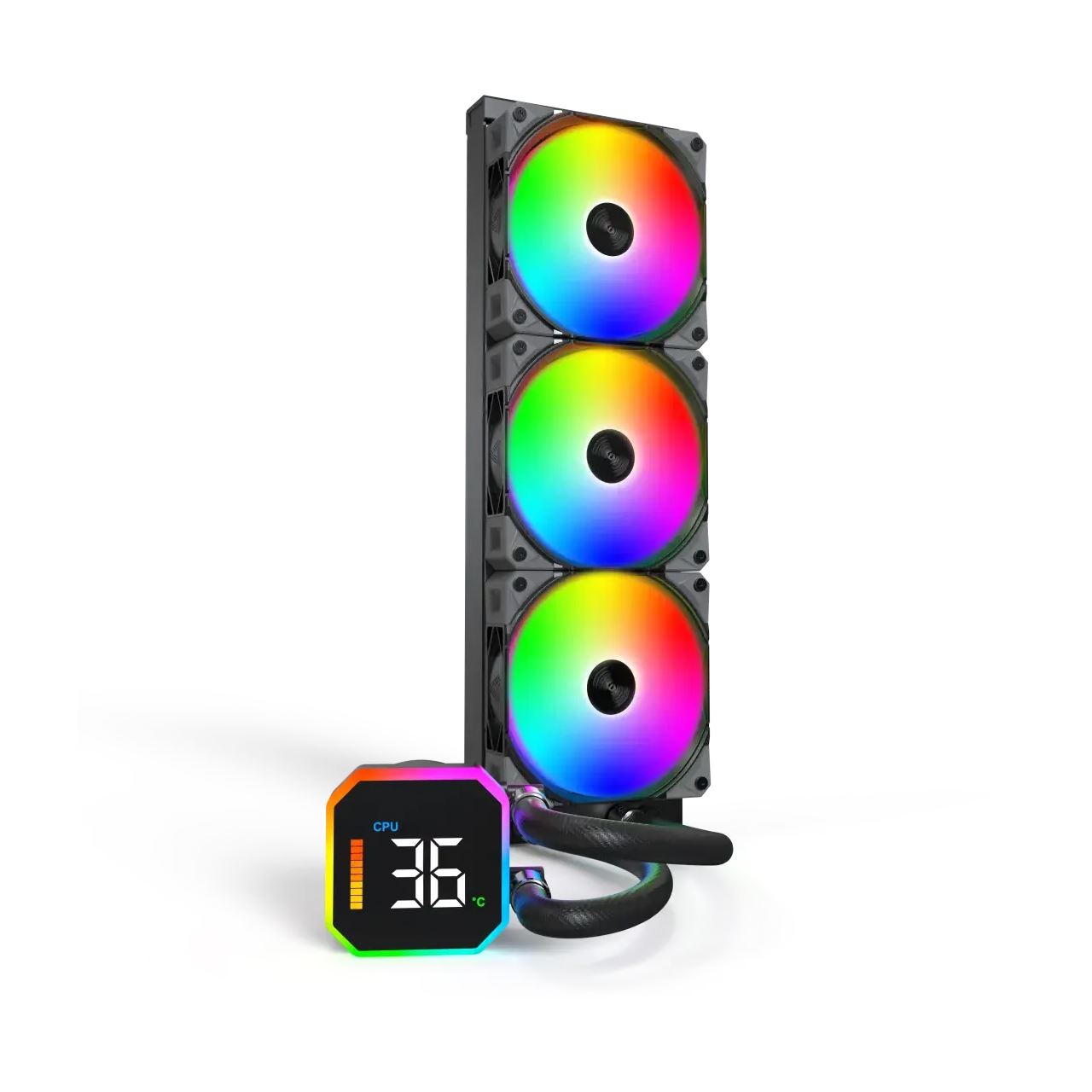 Montech HyperFlow Digital 360 Schwarz XL