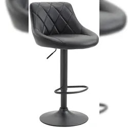 Proregal CHEFGASTRO Barhocker CAPE VERDE Kunstleder Schwarz HxBxT 83x46x49cm Kunstleder Schwarz Barstuhl