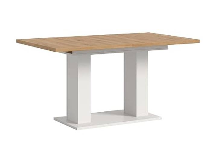 xonox.home - Esstisch Motion 2-TLG. Set 150x76x90 cm in weiß und Artisan Eiche - Speisetisch Wohnzimmertisch Küchentisch Auszugstisch Holztisch - funktional erstklassige Qualität