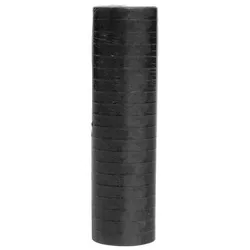 1 Rolle Papier Luftschlangen schwarz
