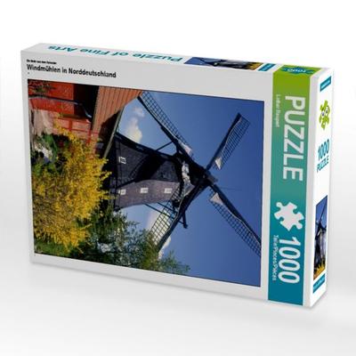 CALVENDO Puzzle Ein Motiv aus dem Kalender Windmühlen in Norddeutschland | 1000 Teile Lege-Größe 64x48cm Foto-Puzzle für glückliche Stunden
