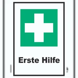 HB-Druck Erste Hilfe Schild A5 (148x210mm)