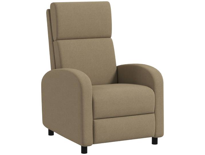 Fauteuil relax inclinable tissu beige