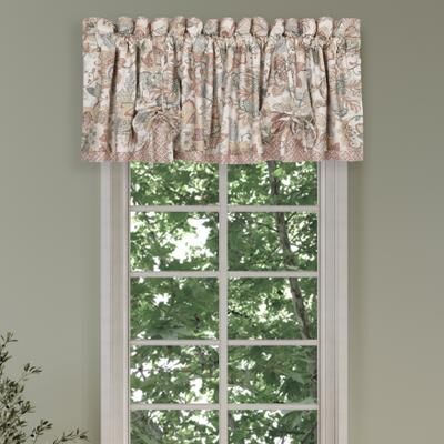 Janessa Window Straight Valance by Royal Court in Spice (Size ONE SIZE)