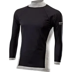Sixs TS4 Merino, Funktionsshirt langärmelig Unisex - Grau/Schwarz - S/M