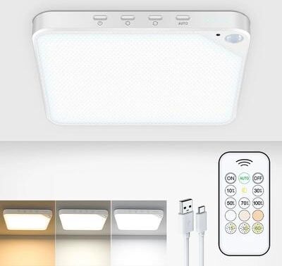 Uplift Treasures Rechargeable Motion Sensor Ceiling Light square Ceiling Light 8 W