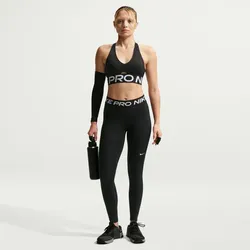 NIKE Pro Sculpt Medium-Support Padded Sport-BH Damen 010 - black/white/white XXL