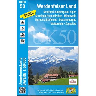 UK50-50 Werdenfelser Land, Sonstige von , Landesamt für Digitalisierung, Breitband und Vermessung, Bayern, 978-3-9877606-4-8