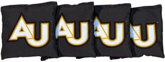 Skip's Garage Adelphi University Panthers Black Cornhole Bags