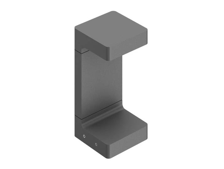 Flos Architectural LED Sockelleuchte Casting C 100, schwarz, Aluminium, Modern, LED Außenleuchte