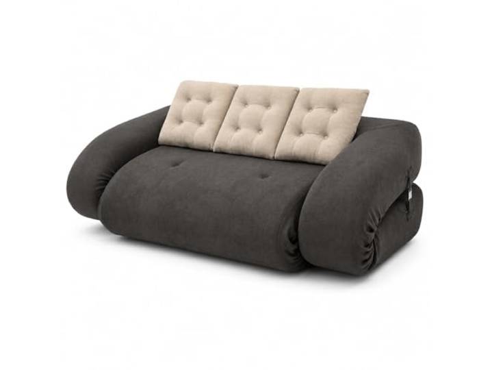Coco Living OKOA Convertible gecomprimeerde bank, uitklapbaar, 2-zits (chocoladebeige)
