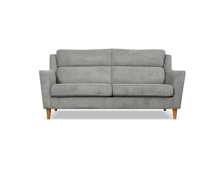 Livetastic 3-Sitzer-Sofa Nordic, Grau, 2-Sitzer, Füllung: Polyester,Kaltschaum, 199x96x88 cm, Wohnzimmer, Sofas & Couches, Sofas, 3-Sitzer Sofas
