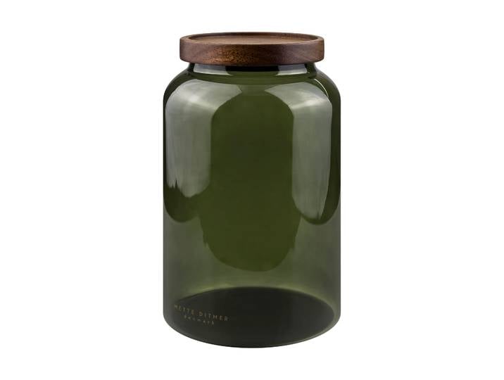 Mette Ditmer Bocal Luna avec couvercle large 20 cm Dark forest