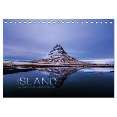 Island - Wundervolle Landschaften (Tischkalender 2027 DIN A5 quer), CALVENDO Monatskalender