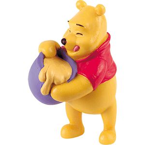 Bullyland Spielfigur Disney Winnie Puuh, ab 3 J., Winnie Puuh mit Honigtopf, 3,5 x 7 cm