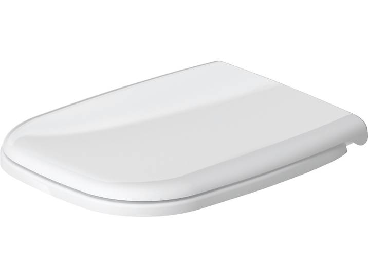 Duravit siège WC D-Code sans frein de chute\, charnières en acier inoxydable\, blanc