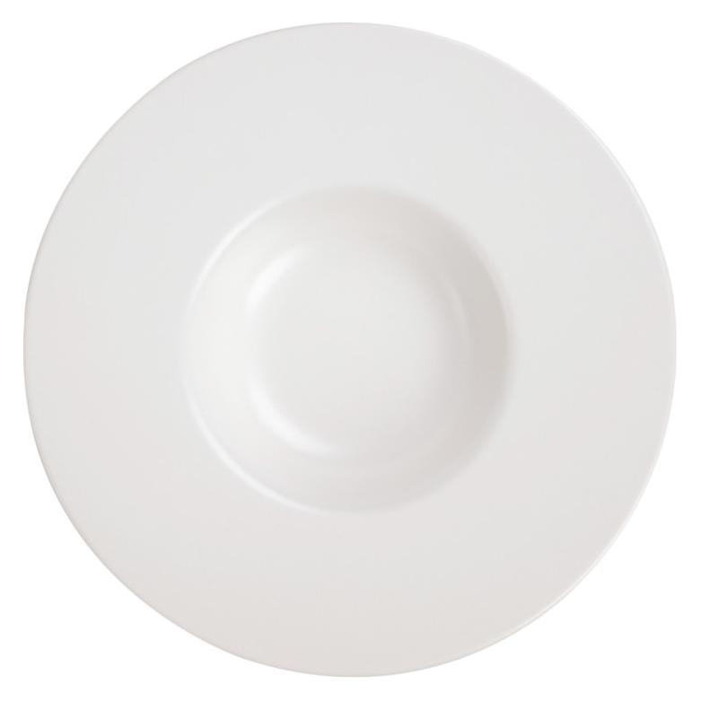 Homla FAMELIO Pastateller - 28 cm - Weiss - Dolomit (28 cm) (HomFAMPWhi28)