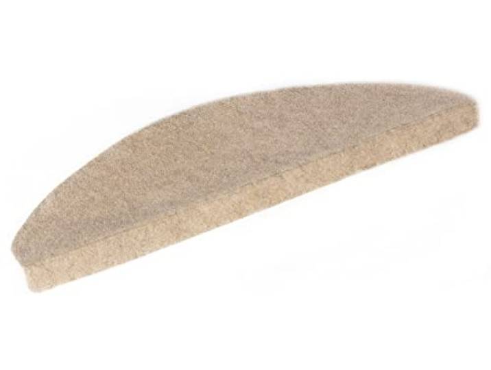 andiamo Stufenmatte Paris – Treppenstufen Matten selbstklebend – 15er Set Stufenmatten für den Innenbereich – 2 mm starker Treppenteppich als Schutz vor Kratzern – 23 x 65 cm in Beige