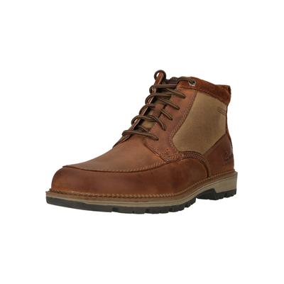 Stiefel CLARKS "Maplewalk Rise", Damen, Gr. 42, braun, Leder, Schuhe Stiefel, aus wasserdichtem Leder