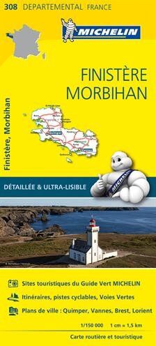 Collectif Michelin - Carte Finistère, Morbihan Michelin - Preis vom 11.10.2026 03:10:56 h