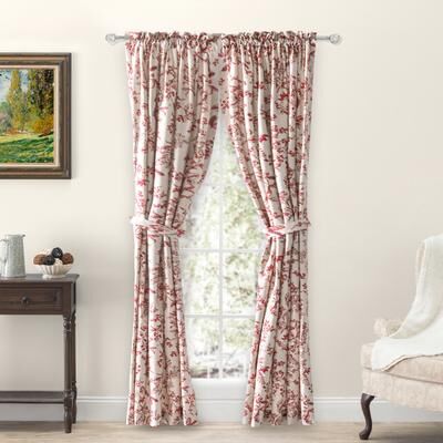 Ricardo Waverly Gardens Tailored Panel Pair with tiebacks or Tailored Valance