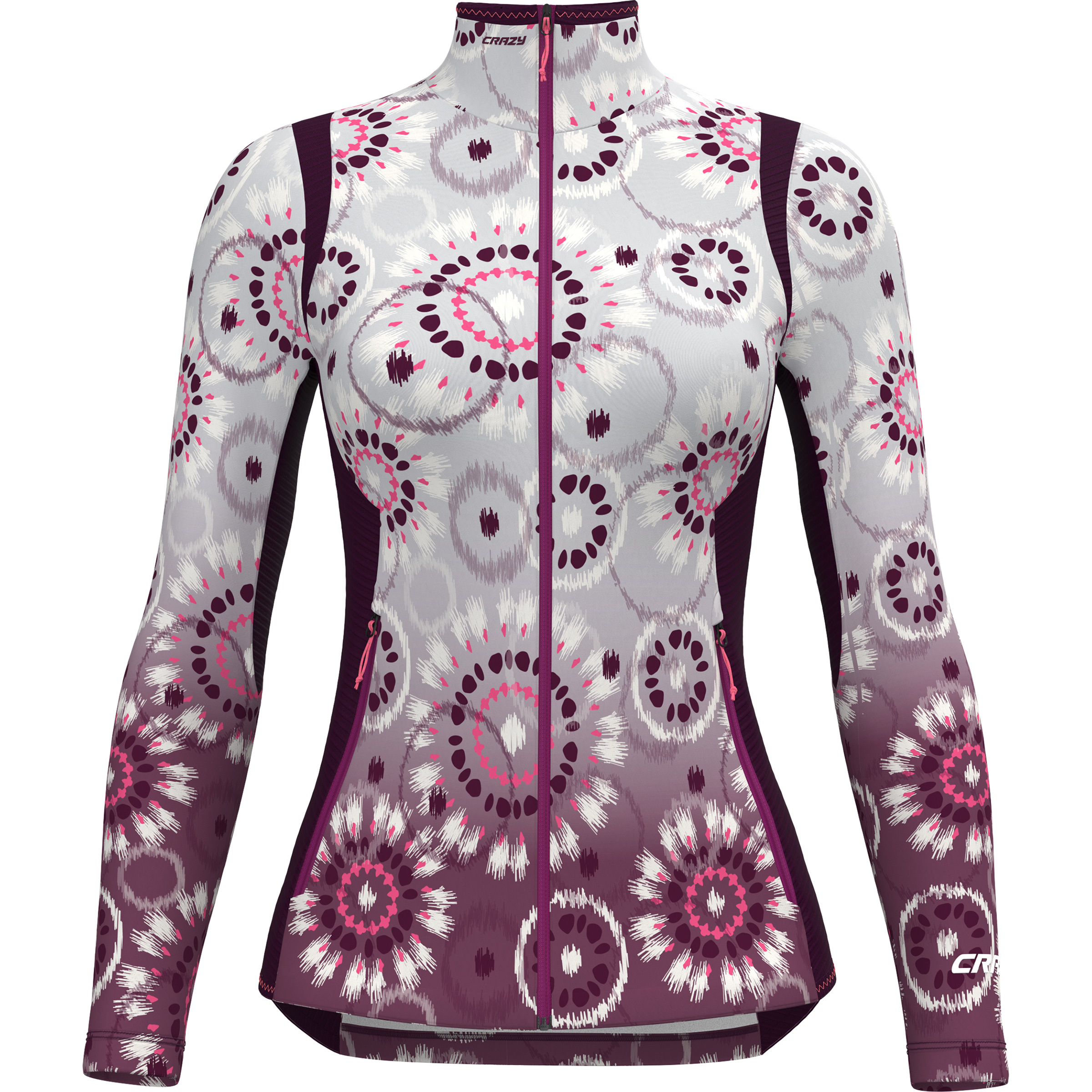 Crazy Wonder Magic Damen Fleecejacke grau Größe S Trekking Elastisch
