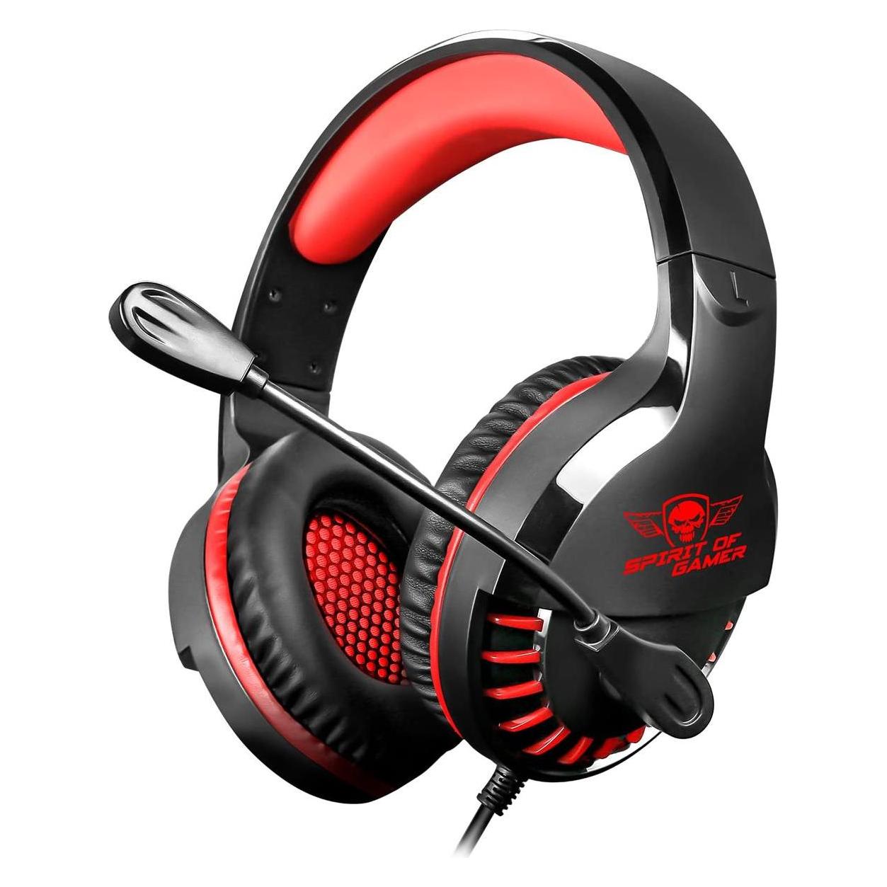 Spirit Of Gamer Casque Micro Gamer Filaire Pro-H3 (Noir/Rouge) (Kabelgebunden) (MIC-PH3MPRE)