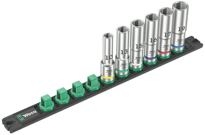 Barre magnétique pour douilles Wera C Deep 1 Jeu de douilles, 1/2