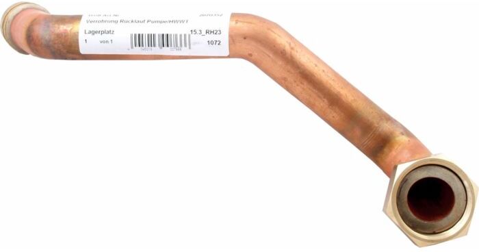 Wolf Verrohrung, Rücklauf Pumpe/HWWT 207035299 für CGB-35/50