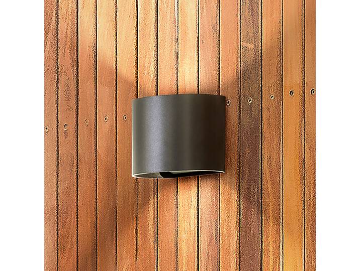 Applique murale LED 14 x 10 x 12cm Noir/Noir fer verni Module LED
