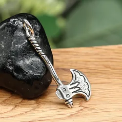 Drachensilber Axt Anhänger Wikinger Schmuck aus Silber 925 - Silber