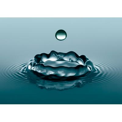 Fototapete PAPERMOON "Water Droplets", bunt, B:2,5m L:1,86m, Vlies, Tapeten