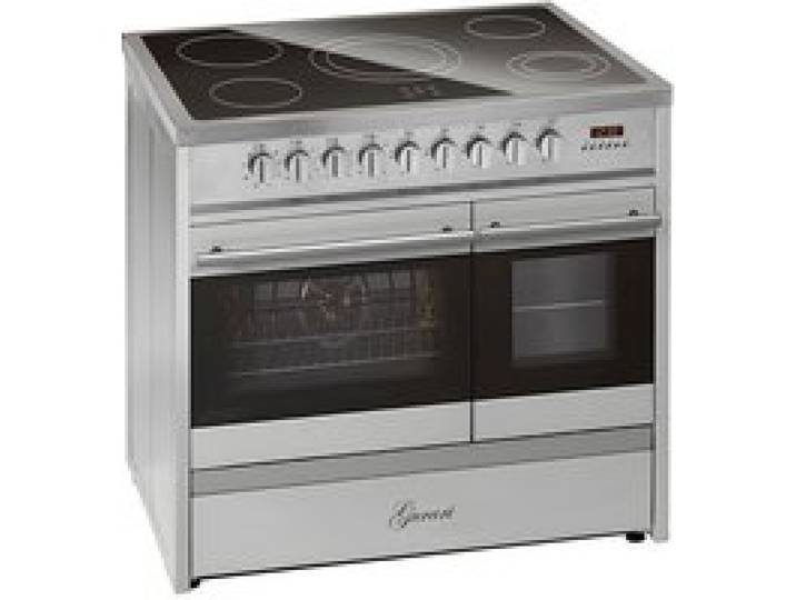 Cuisinière électrique - GURARI - GCH E 912 DF X - Vitrocéramique 90 cm - Inox - Double four multifonction