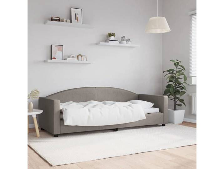 &Mode Lit de repos Adulte/enfant - Sofa Bed/1 Personnes sans matelas - taupe 80x200cm tissu 889435