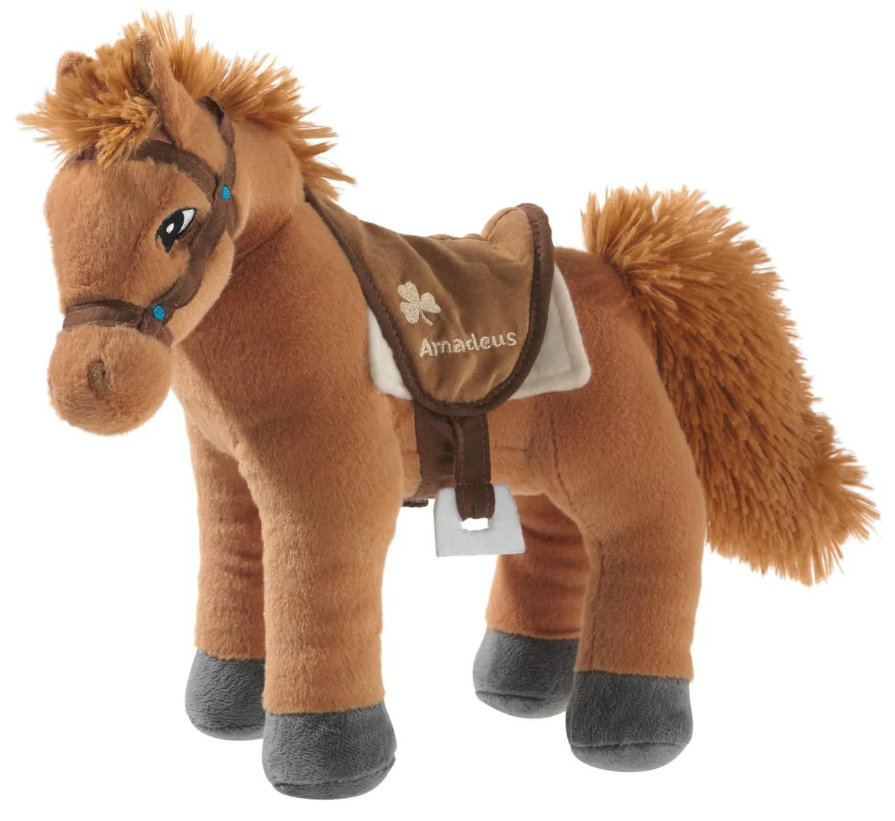 Heunec Bibi en Tina Pluche Paard Amadeus Staand, 30 cm