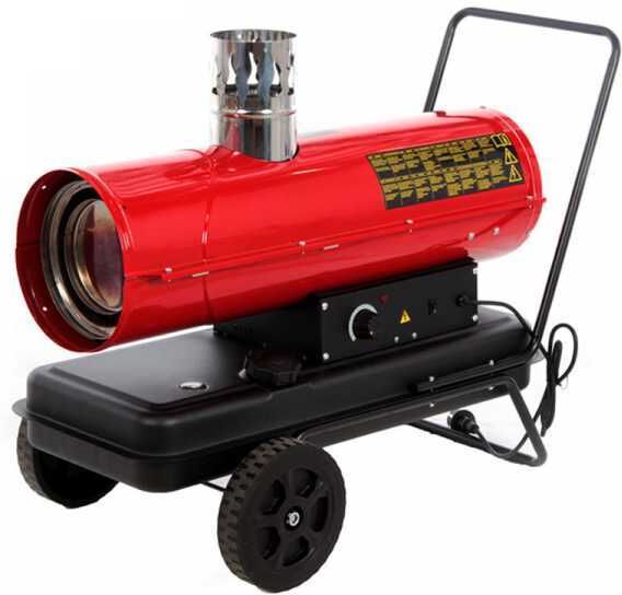 GeoTech IDH 2000 - Générateur d'air chaud diesel - à chauffage indirect - sur chariot