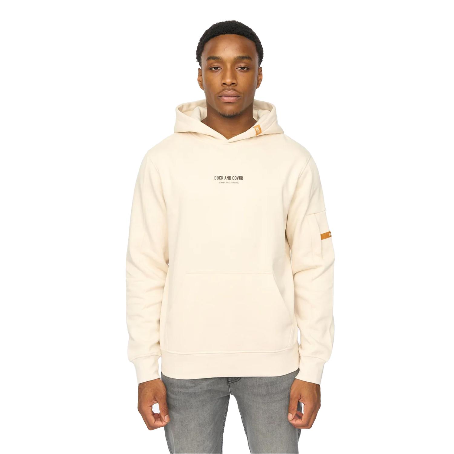 Duck and Cover Heren Brammers V2 Hoodie (Off White)