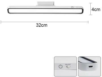 Uplift Picks Rechargeable Magnetic Hanging Desk Lamp With Stepless Dimming For Flexible Lighting charging Model (32 Cm)