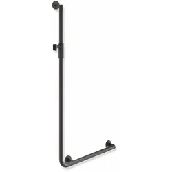 HEWI Winkelgriff mit Brausehalter, Edelstahl, System 900, Farbe ER
