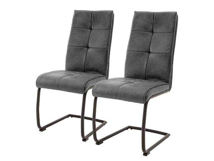 Freischwinger Algou 2er-Set 44 x 101 x 64cm Grau