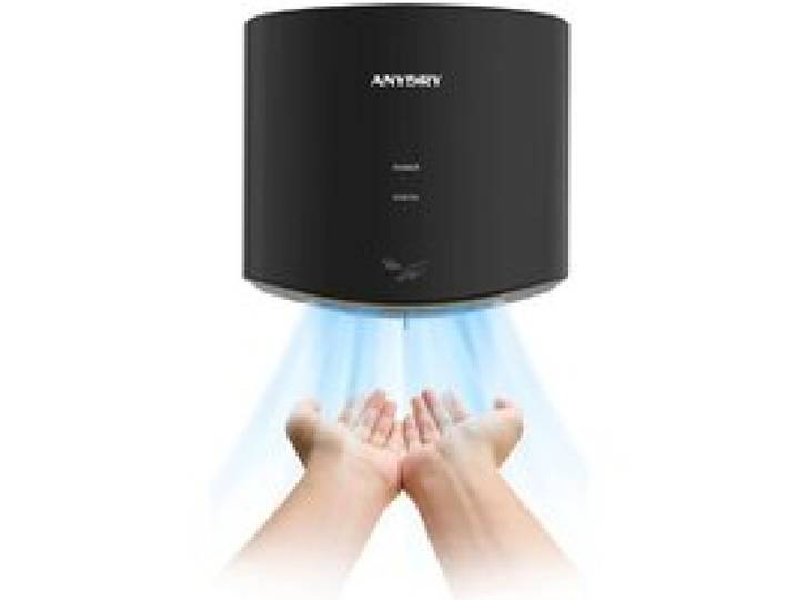 Sèche-Mains Automatique - anydry - 2630S - Noir - 1400-1650W - Smartwarm