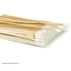 Raucotupf Stieltupfer steril 15 cm mit Holzstiel, kleiner Wattekopf (200 Stck.)
