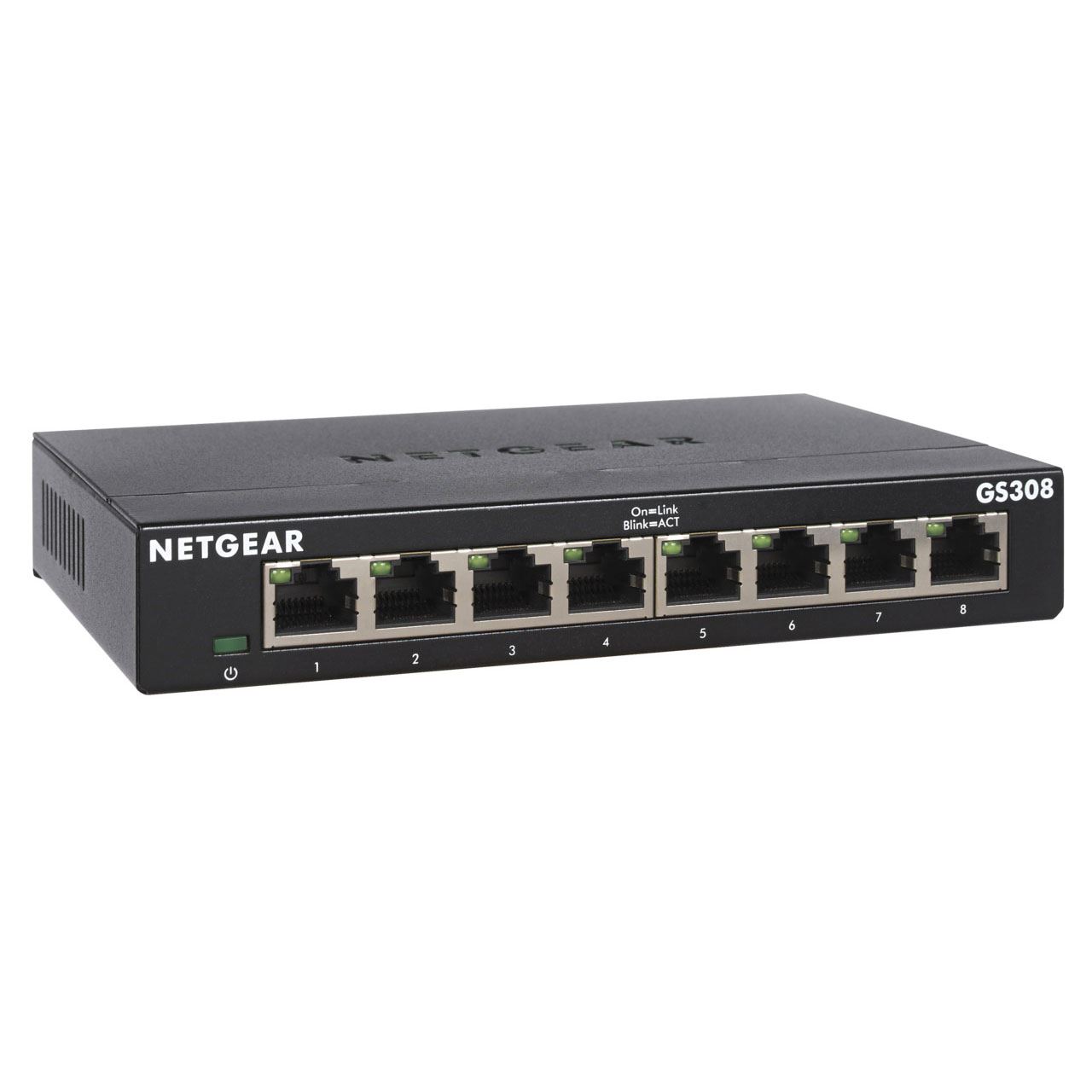 Netgear GS308 8x 10/100/1000 Mbit Desktop Switch (GS308-300PES)