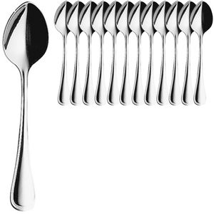 HEPP Kaffeelöffel Contour, 13,8 cm, Edelstahl 18/10, silber poliert, 12 Stück