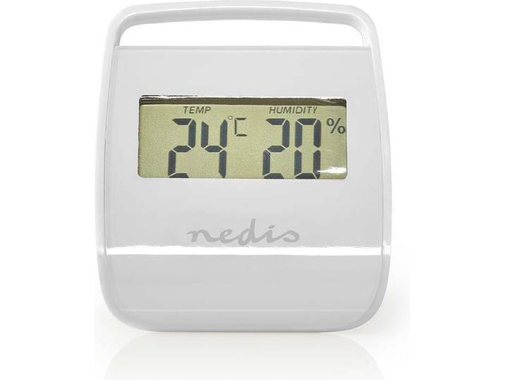 Nedis Digitale thermometer - Binnen - Binnentemperatuur - Luchtvochtigheid binnenshuis - Wit