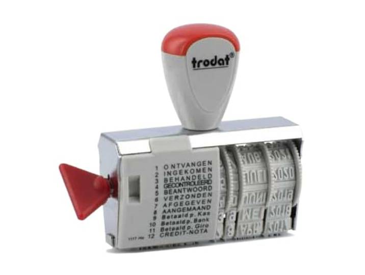 Trodat 1117-4 mm - 12 teksten + datum
